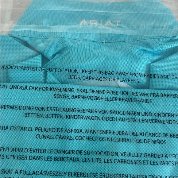 NWT-Ariat Kids Equestrian Blue Sunstopper 2.0 with SPF Protection- 10043604-L/12 - Picture 6 of 6